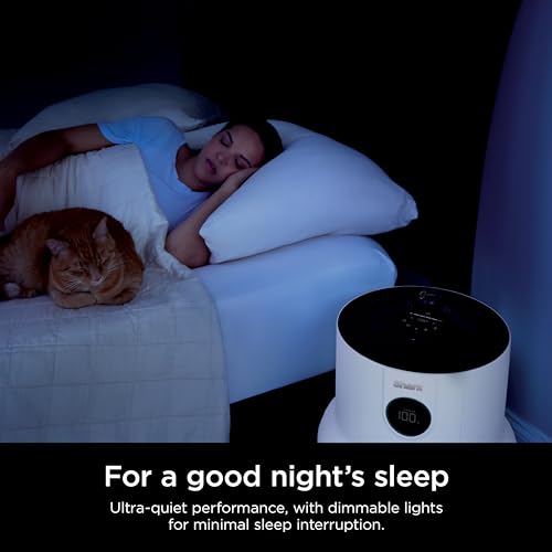 Shark Air Purifier with NeverChange Air Filter Technology, 5 Year HEPA Filter, Covers 1400 Sq. ft, Odor Neutralizer and Clean Sense Technology, Removes 99.98% of Dust & Allergens, HP302 (Renewed)