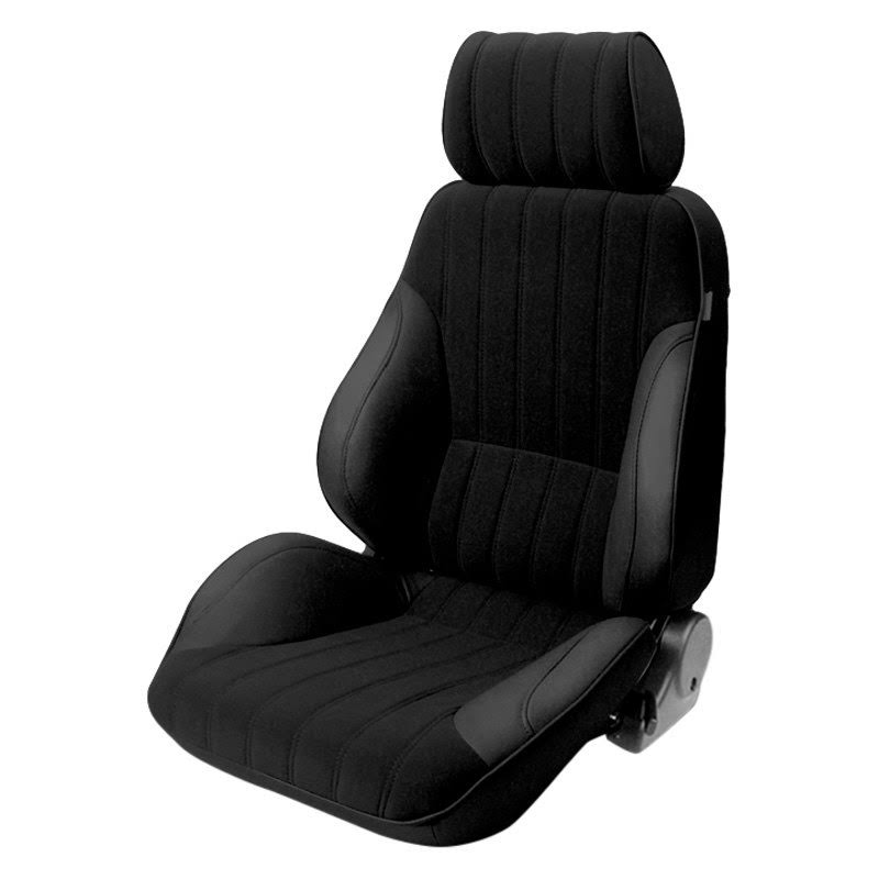 Procar 80-1000-71L-XL Rally XL Series Racing Seat, Black Vinyl with Velour Insert, Driver Side