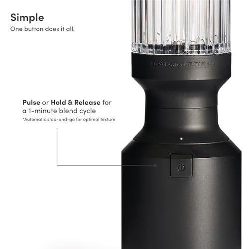 The Beast Mini Blender Plus | Mini Countertop Kitchen Blender | Blend Smoothies and Shakes, Dressings, Sauces, Dips | Extra Vessels, Straw Cap and Straws Included | 600W