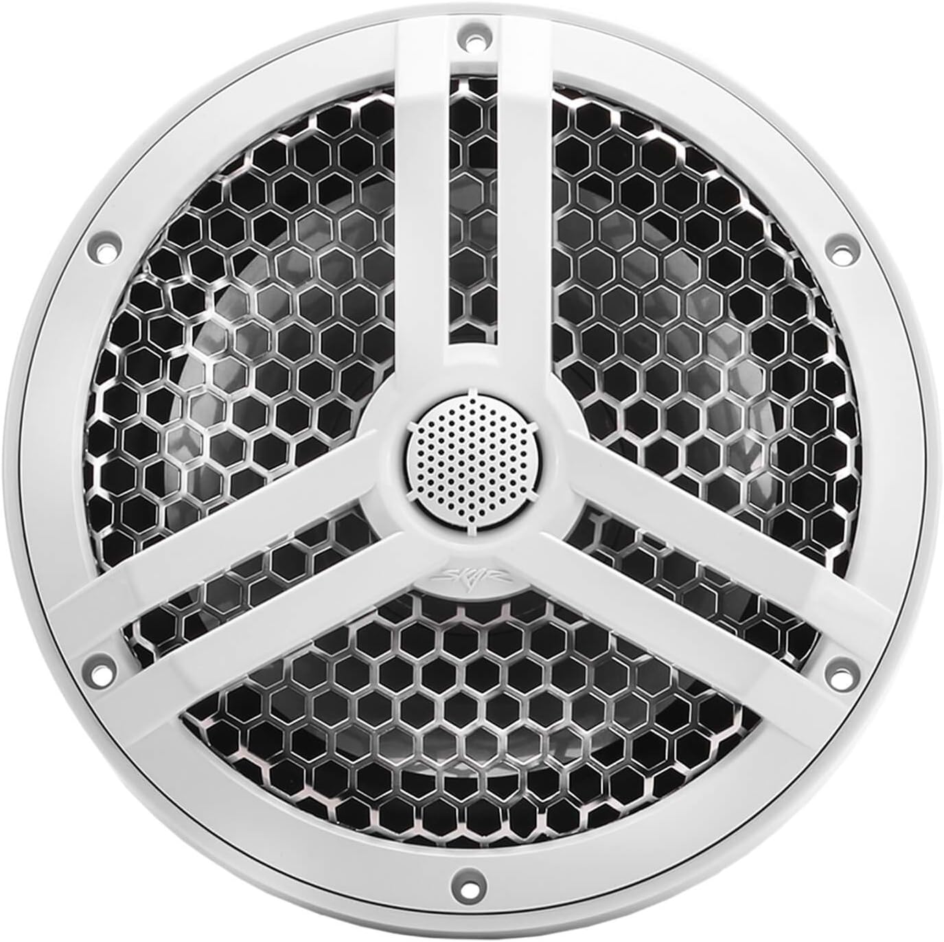 Skar Audio SK8M 8" 2-Way Marine Full Range 500 Watt Coaxial Speakers, Pair (White)