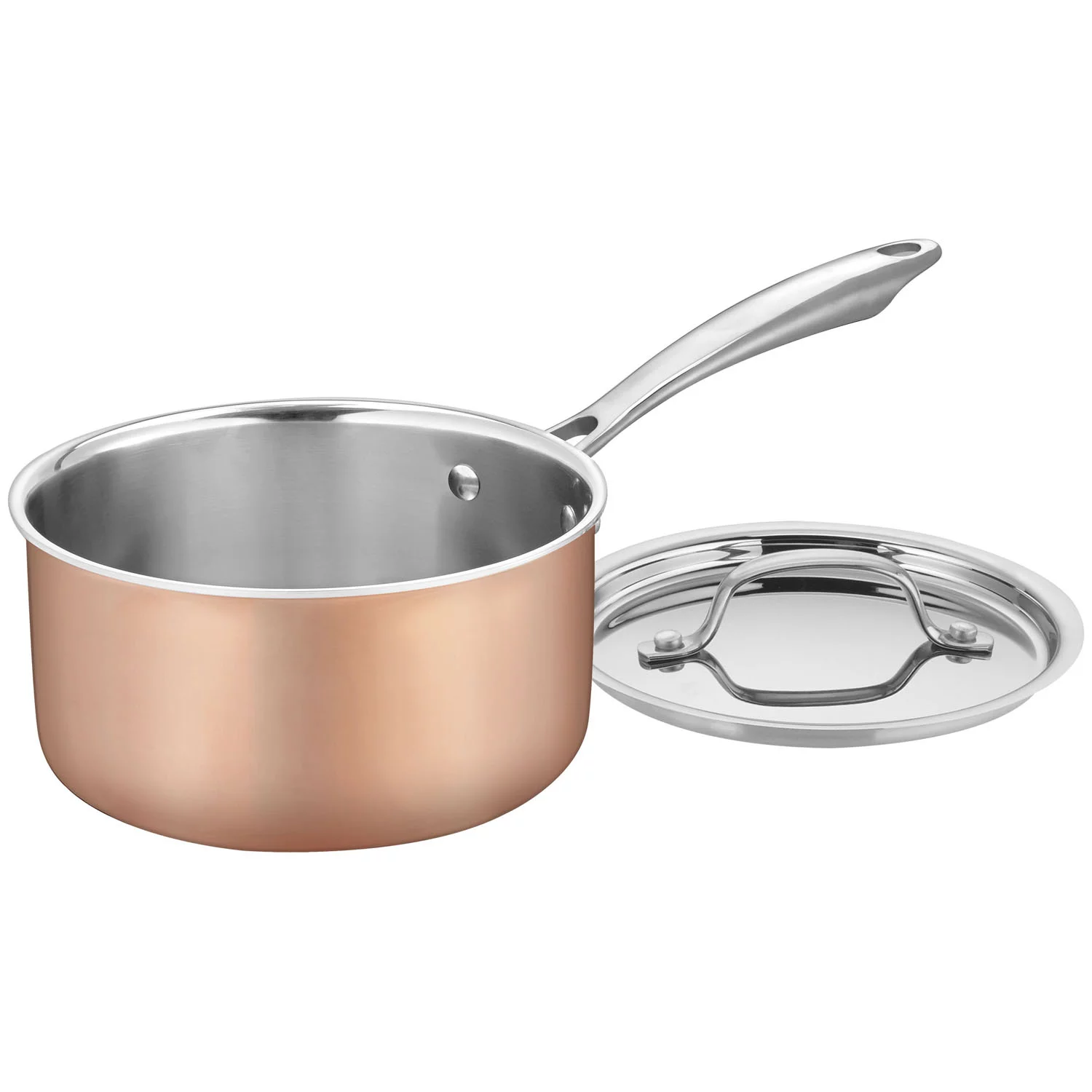 Cuisinart Copper Tri-Ply Stainless Steel 11-Piece Cookware Set CTPG-11PC