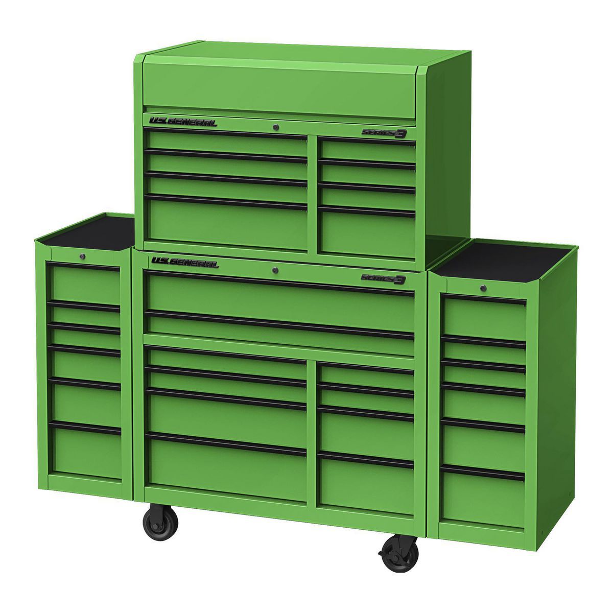 U.S. GENERAL 42 in. x 22 in. Top Chest, Series 3, Black