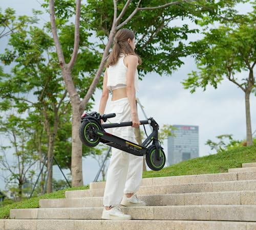 isinwheel Electric Scooter 19-31 Miles Range,19/21MPH Top Speed, 350/500/750W Motor Cruise Control Electric Scooter Adults for Commute Dual Braking System Scooter for Adult/Youth