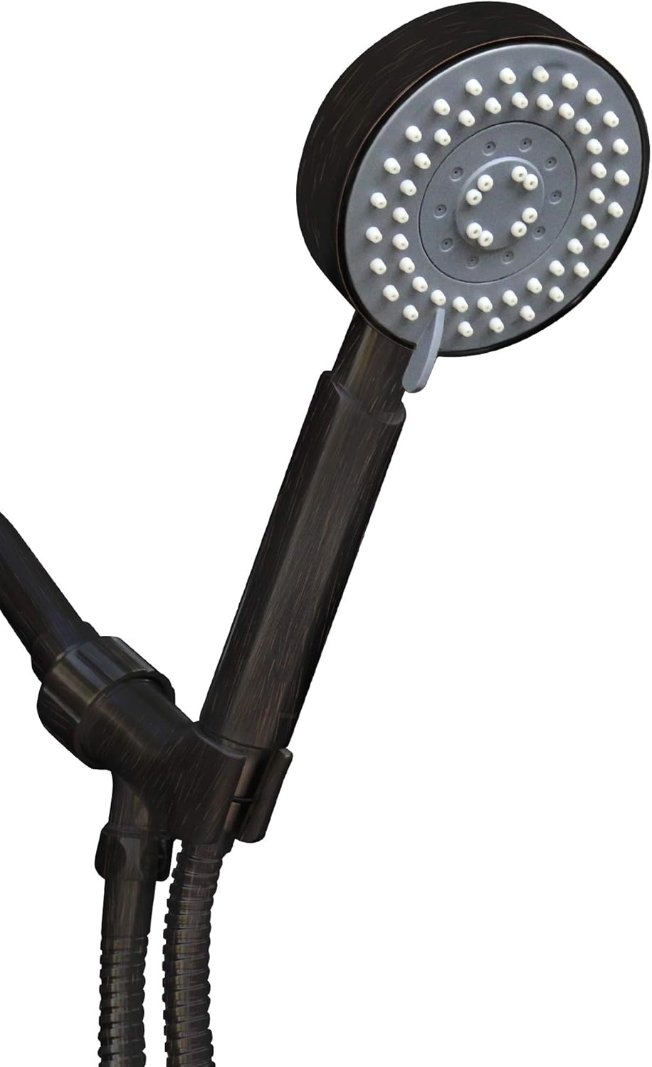 ShowerMaxx, Choice Series, 5 Spray Settings 4 inch High Pressure Hand Held Shower Head, Extra Long Stainless Steel Hose, MAXX-imize Your Shower with Showerhead in Polished Chrome Finish Pack of 2