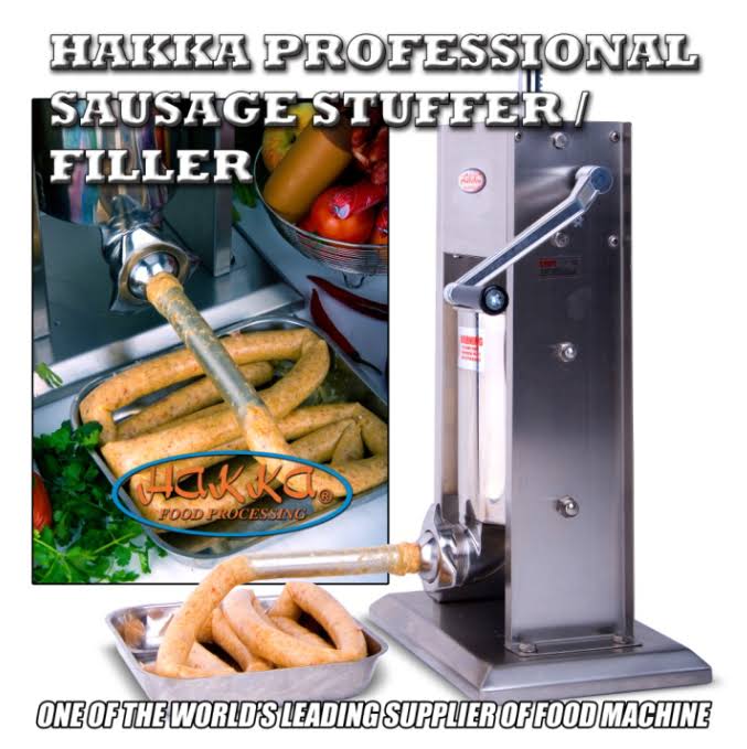 Hakka 25 Lb/12 L Sausage Stuffer 2 Speed Stainless Steel Vertical Sausage Maker
