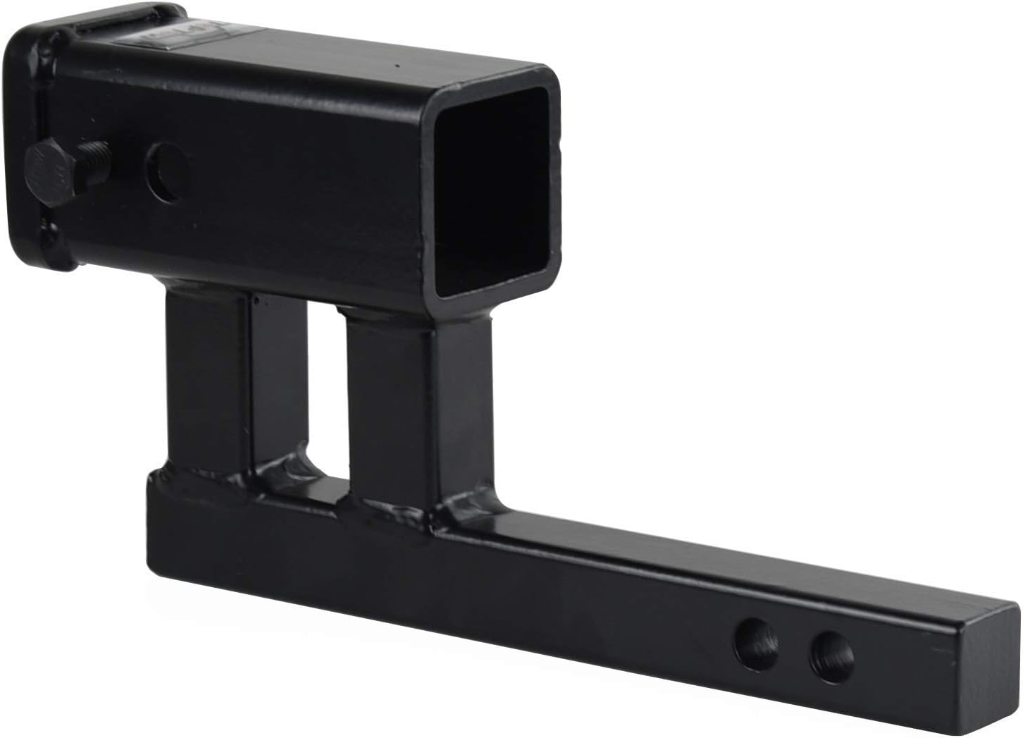 TOPTOW Trailer Hitch Extender Adapter, 2" Receiver, 4-1/4 inch Rise/Drop, 1-1/4 inch Solid Shank, 8-5/8" Extension Pack of 2