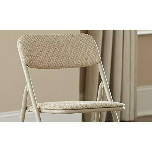 Cosco 5-Piece Folding Table and Chair Set, Wheat