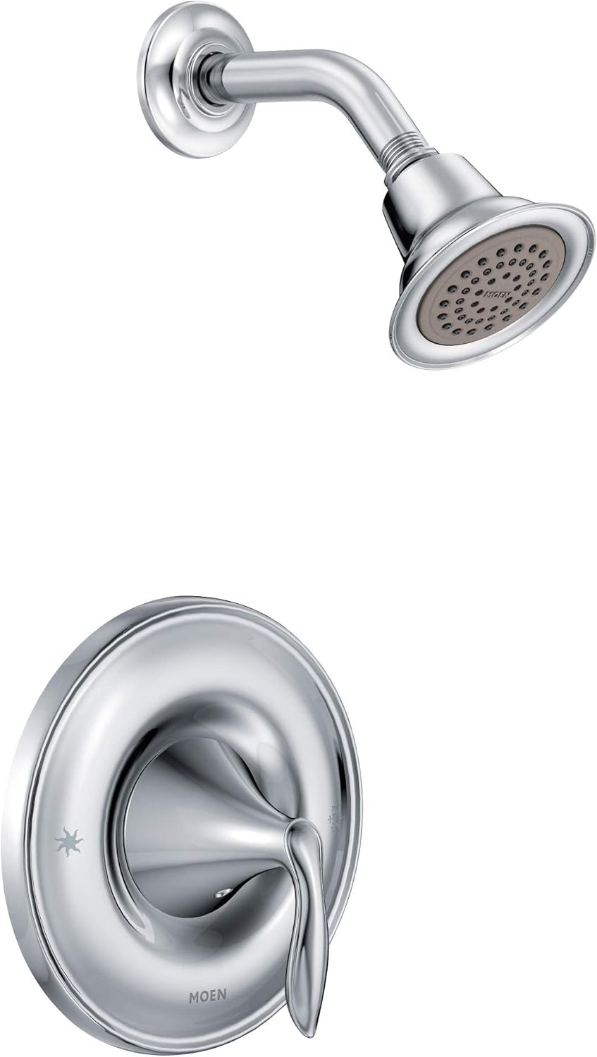 Moen T2132BN Eva One-Handle Posi-Temp Shower Trim Kit, Valve Required, Brushed Nickel