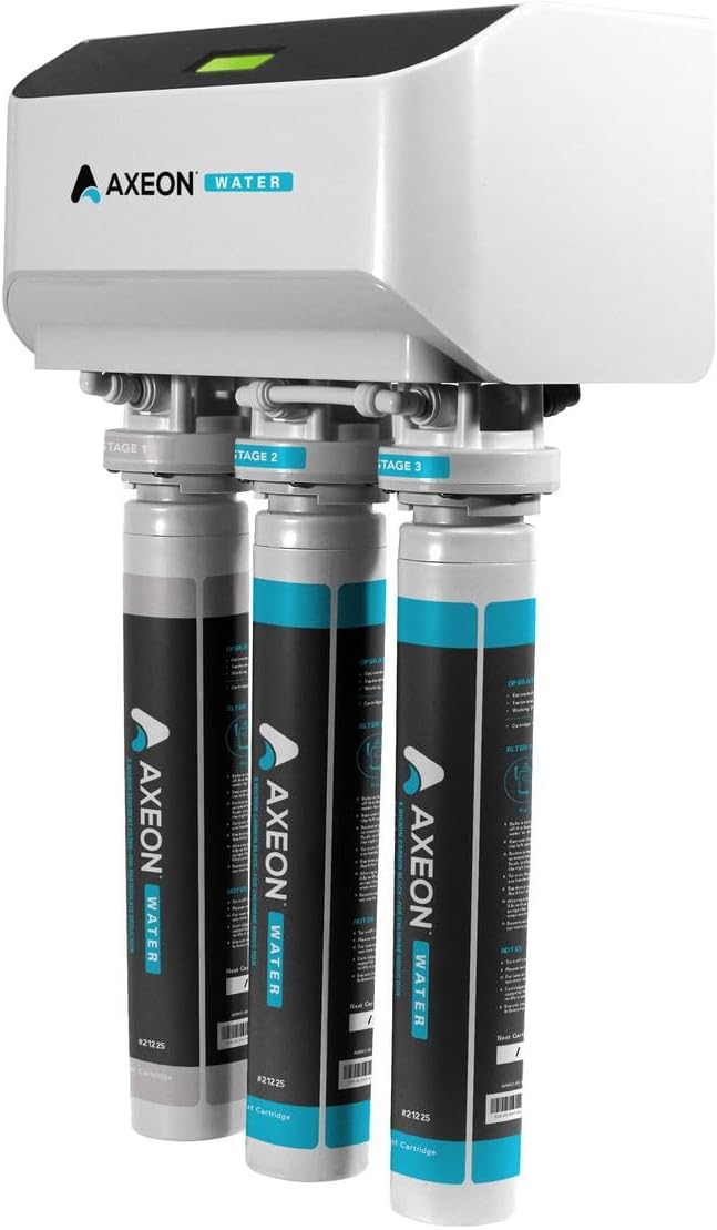 AXEON Water Filtration System, RO 1250, 110V, 50/60HZ 1PH White