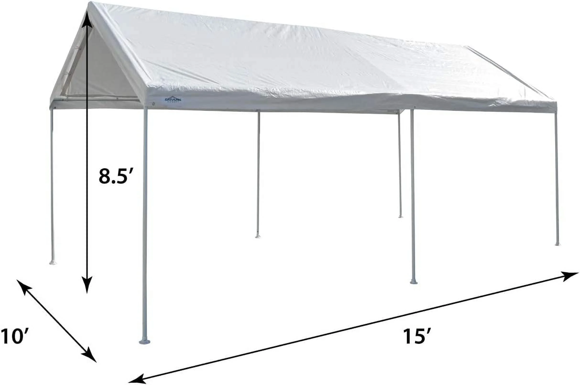 Domain Pro 150 10' x 15' Carport Shelter, White