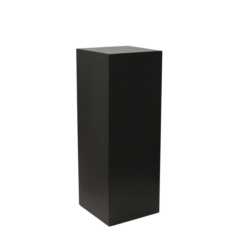 Wood Display Column or Pedestal, Small / Satin Black by Galore Home