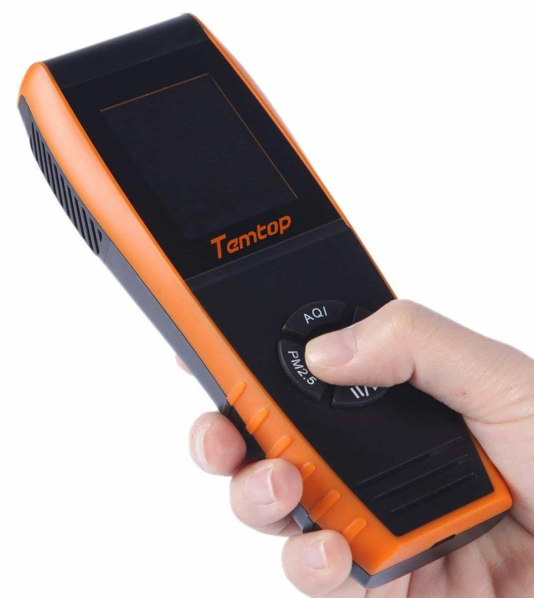 Temtop LKC-1000S+ Air Quality Monitor Formaldehyde Detector, Air Pollution Sensor, Humidity and Temperature Meter Tester with PM