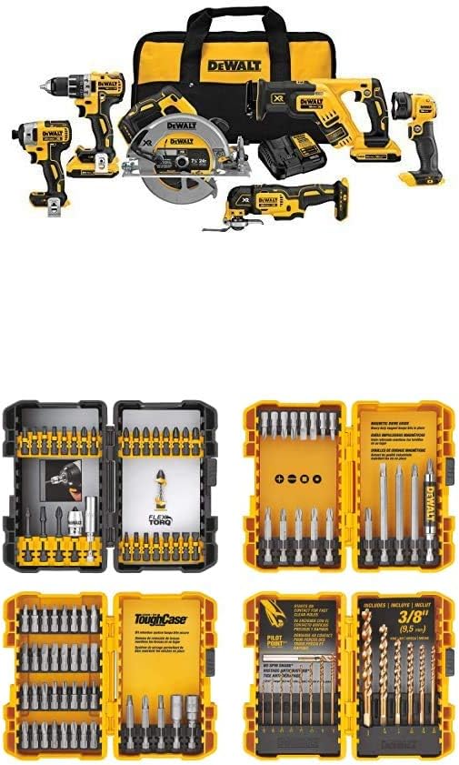 DEWALT 20V MAX XR Brushless Combo Kit, Compact 6-Tool (DCK684D2)