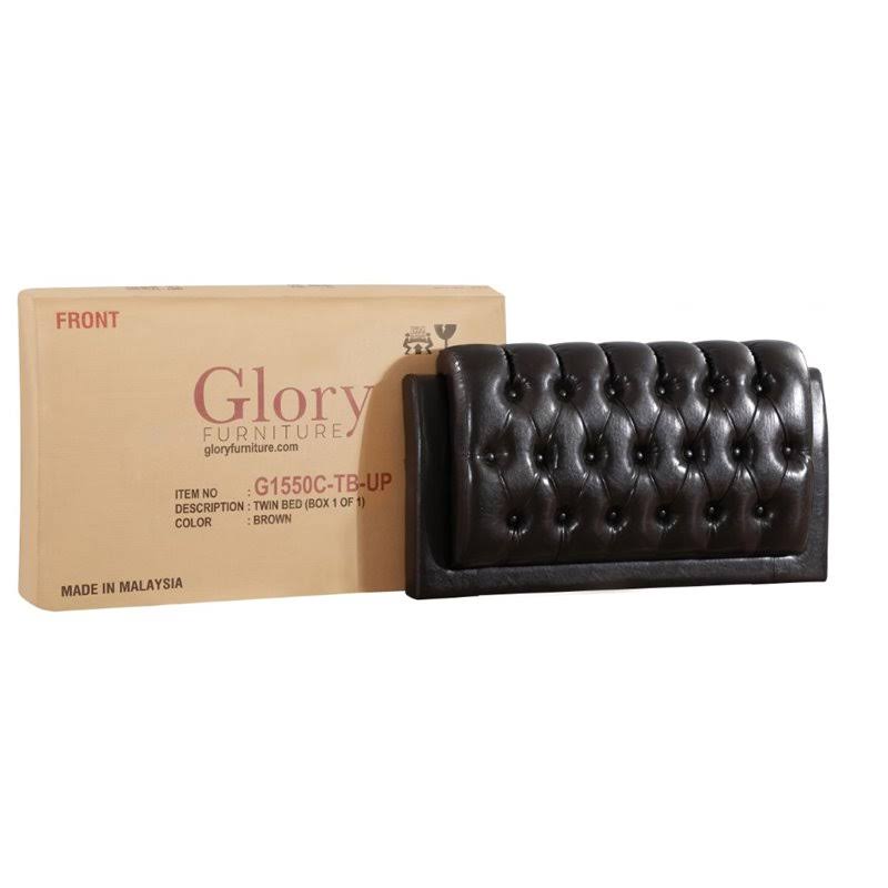 Glory Furniture Marilla G1550C-TB-UP Twin Bed, Brown