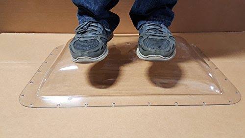 Premium Heavy Duty 18 x 26 OD Trailer New Skylight Plastic Lexan Polycarbonate RV 14 x 22 ID Clear