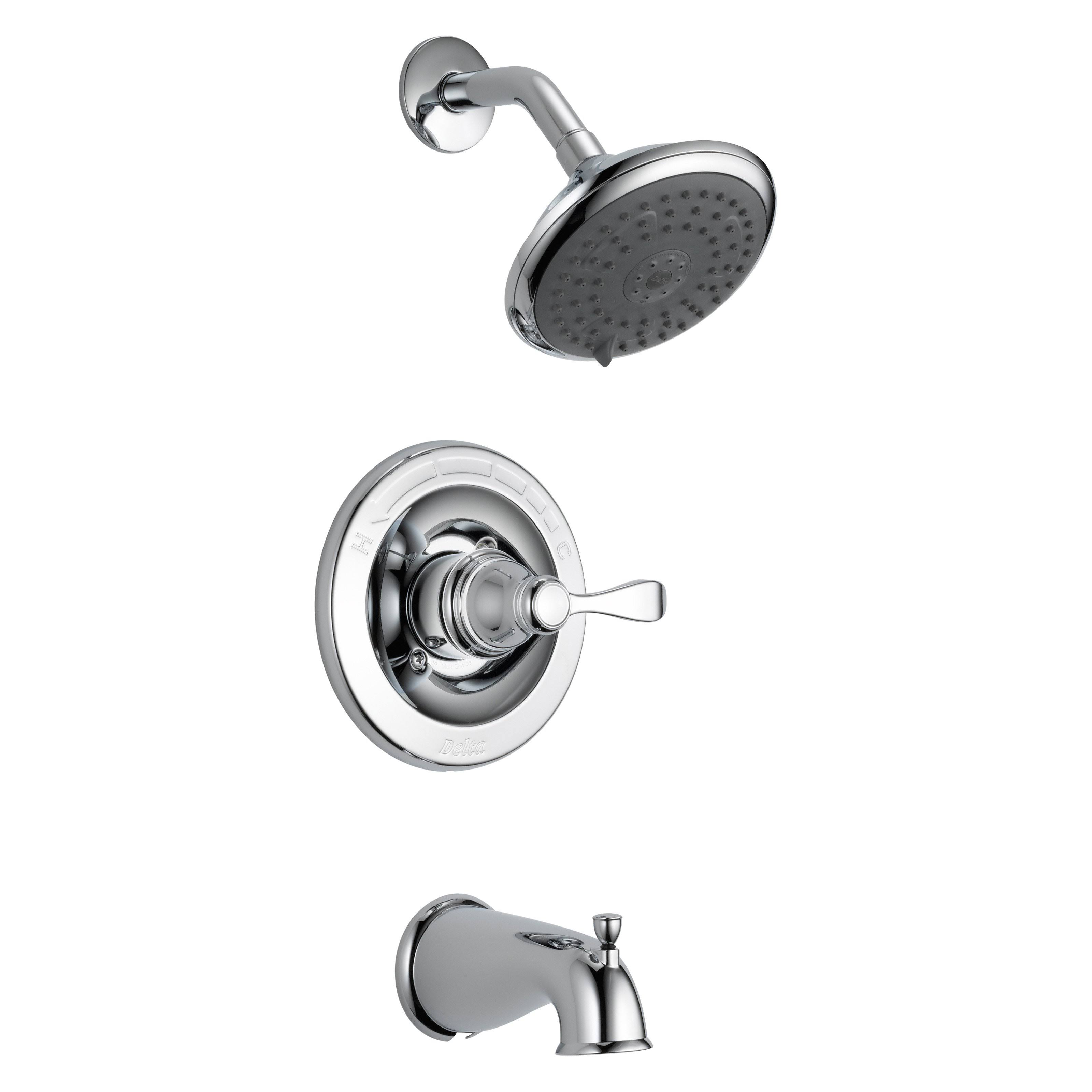Delta Monitor Porter 1-Handle Chrome Tub and Shower Faucet 144984