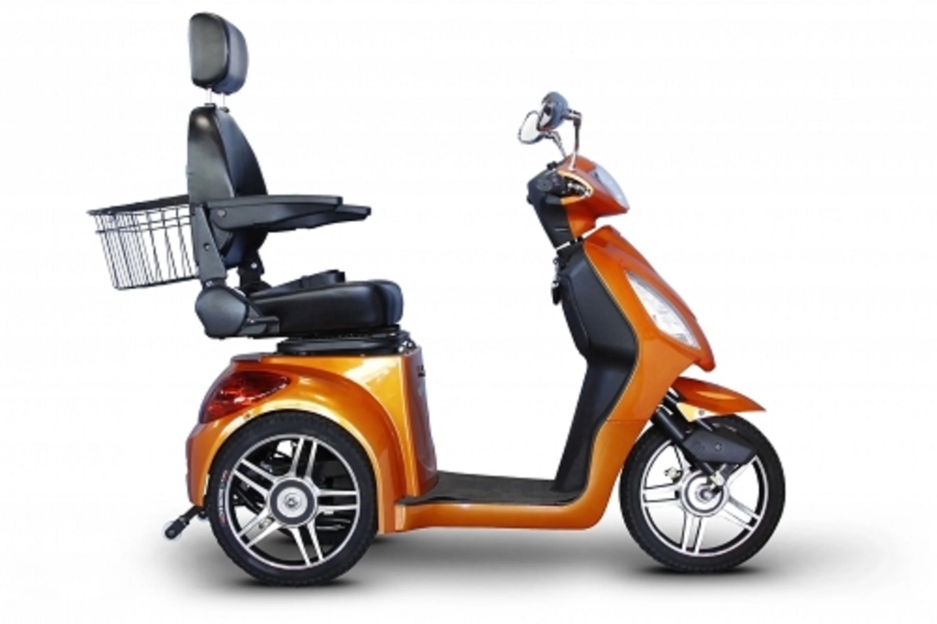 E-Wheels - EW-36 Elite Scooter w/ Electromagnetic Brakes - 3-Wheel - Orange - PHILLIPS POWER PACKAGE TM - $500 VALUE