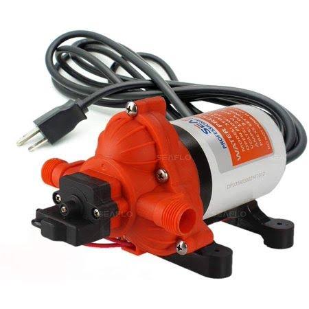 Seaflo 33-Series Industrial Water Pressure Pump W/POWER Plug for Wall Outlet - 115VAC, 3.3 GPM, 45 PSI by xpwholesale