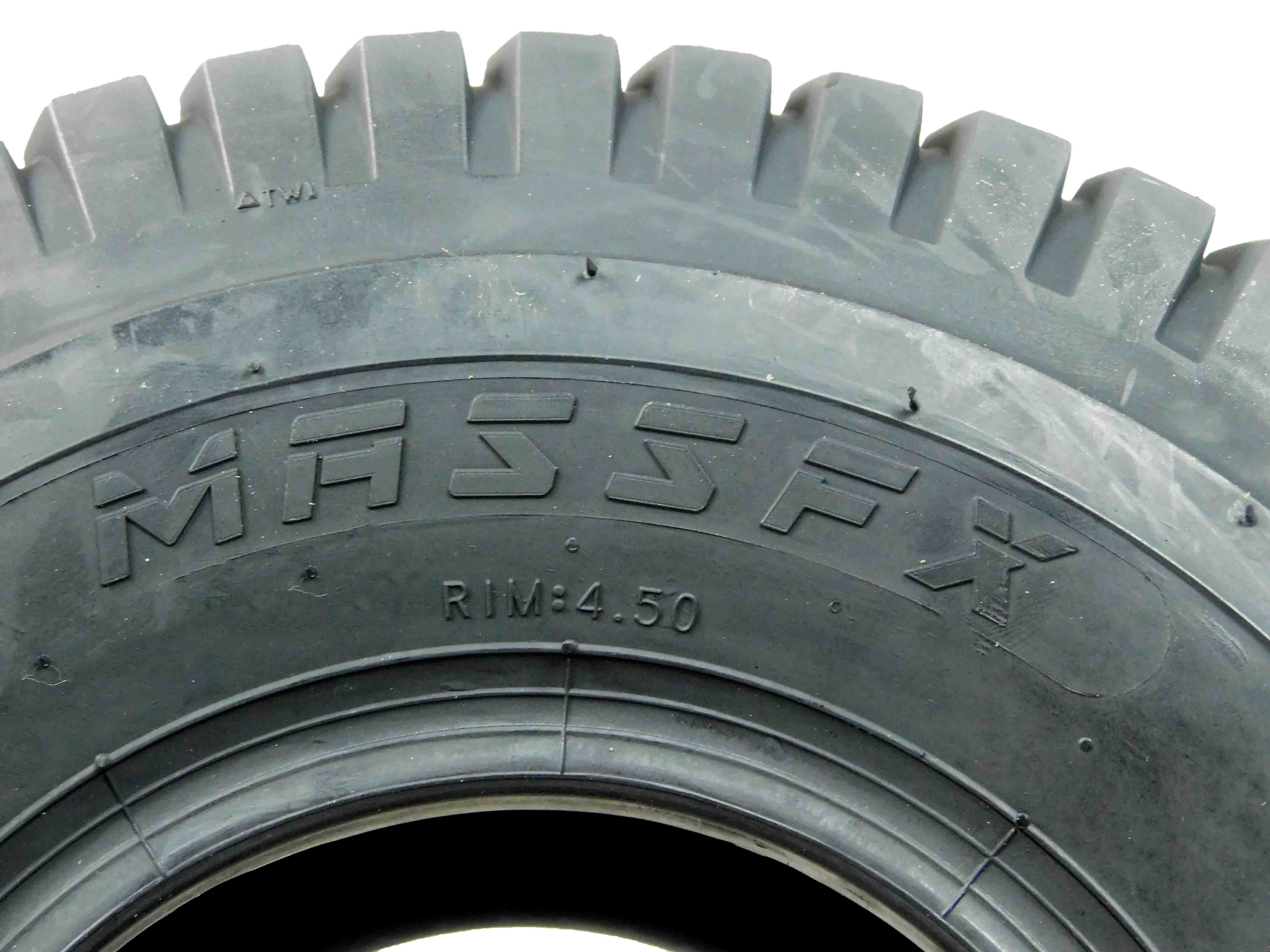 MASSFX 15x6-6 Lawn Mower and Turf Tire - 4 Ply, 1/4 Tread Depth, Set of 2 - 15x6x6