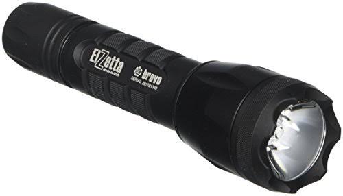 Elzetta B334 Bravo 2-Cell Flashlight with Crenellated Bezel Ring High Output AVS Head Strobe Tailcap
