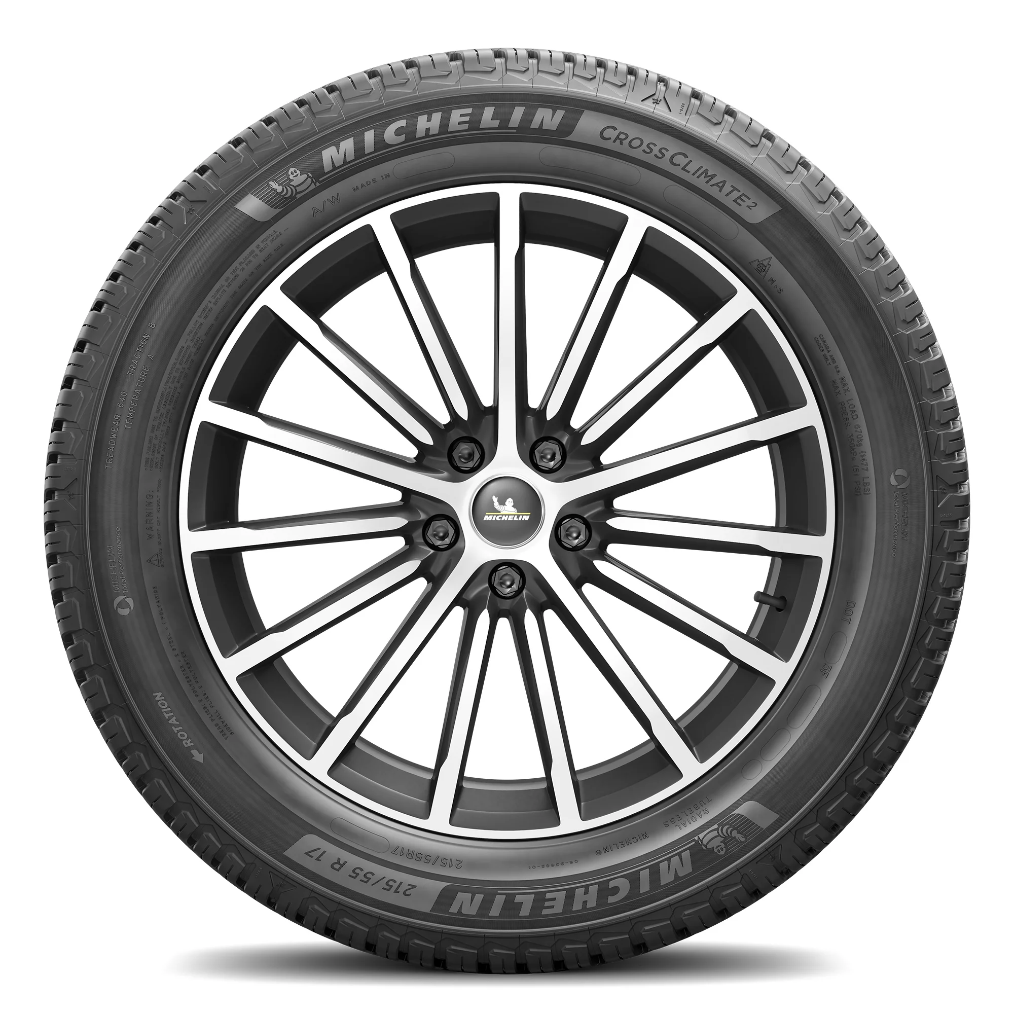 Michelin CrossClimate2 All-Season 205/55R17/XL 95V Tire