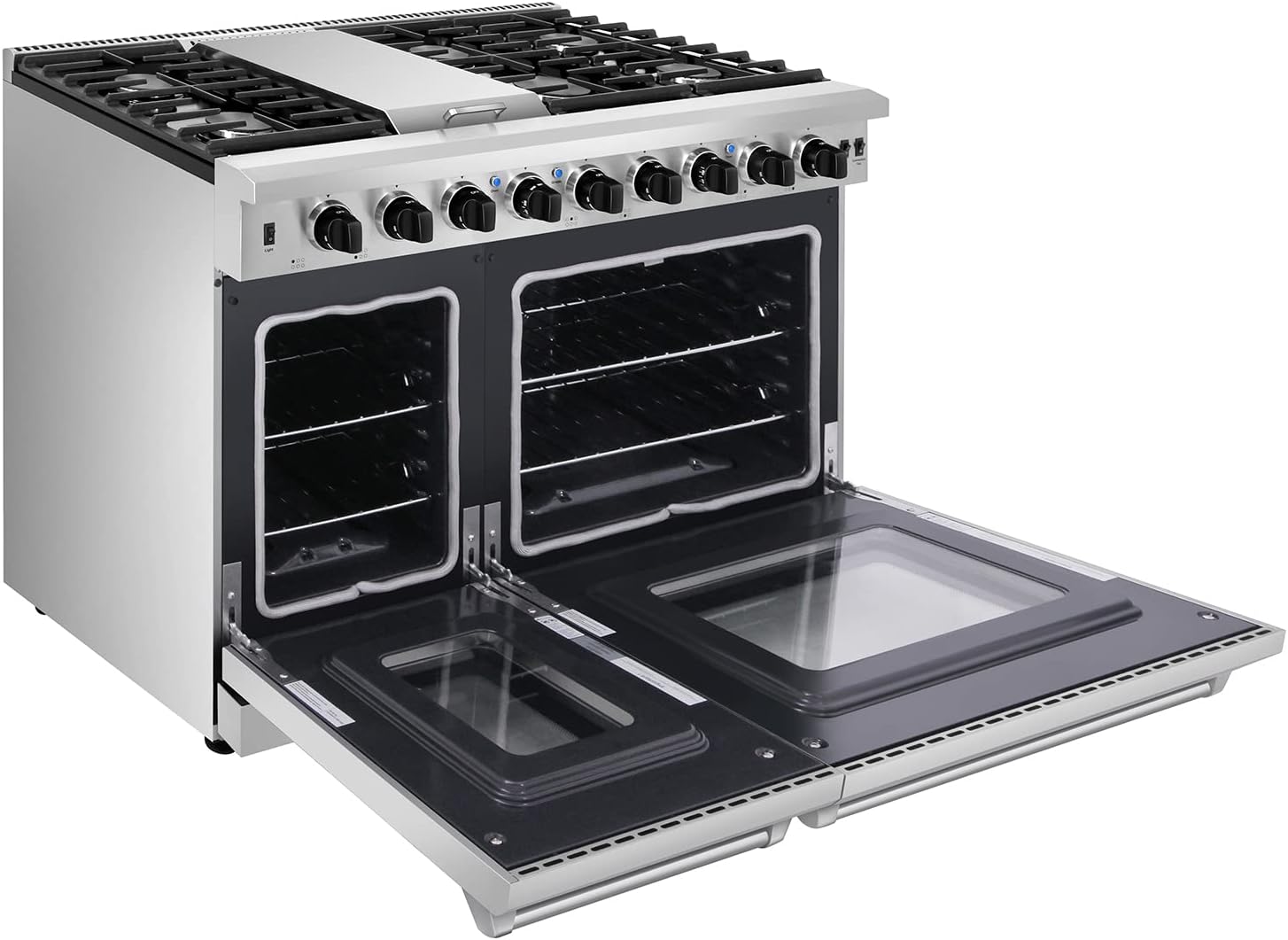 Thor 30 Inch Gas Range Stainless Steel with 5 Sealed Burners, 4.5 cu. ft. Oven, Free Standing Professional Range with Storage Drawer, Cast Iron Grate,LRG3001U