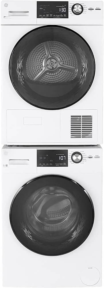 GE® 24" 4.1 Cu.Ft. Front Load Ventless Condenser Electric Dryer with Stainless Steel Basket