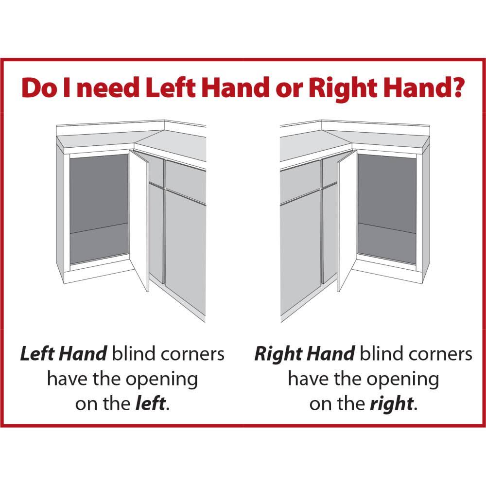 Hardware Resources 21 in. Blind Corner Swing Out Left Handed Unit