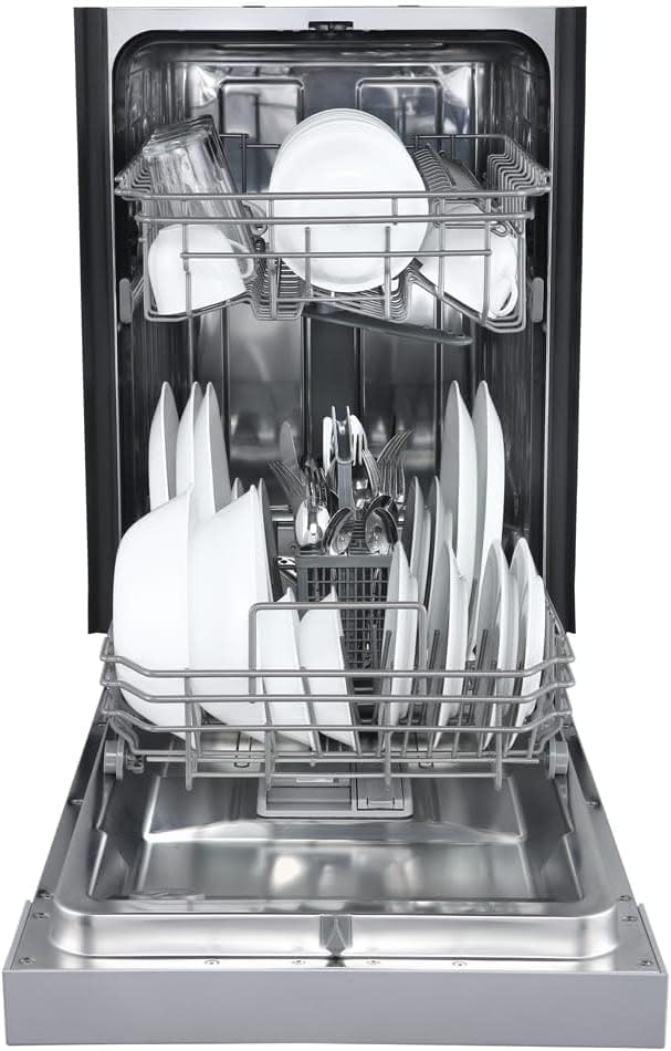 EdgeStar BIDW1802WH 18 Inch Wide 8 Place Setting Built-In Dishwasher