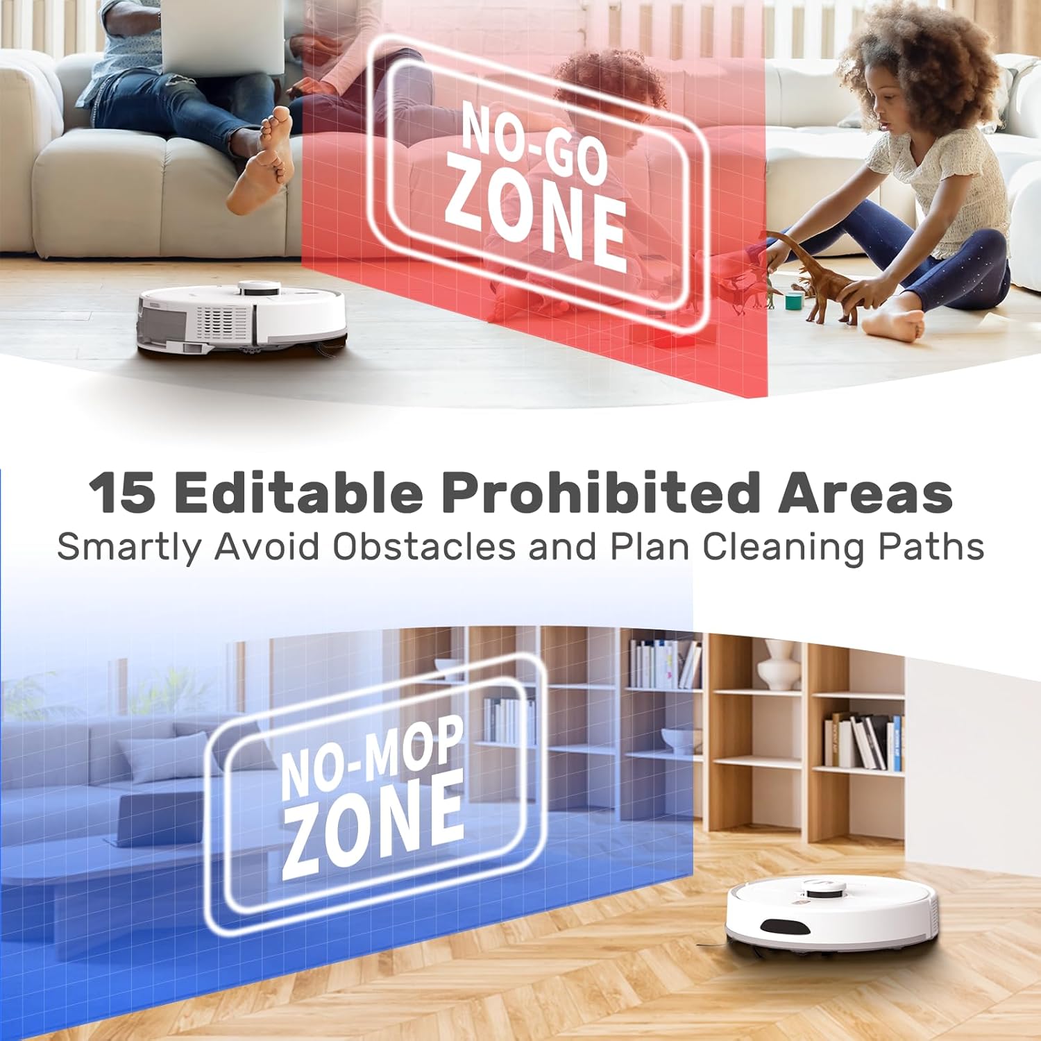 Verefa Self Emptying Robot Vacuum and Mop Combo, 5000Pa Suction, 70-Day Capacity, 260min Runtime, Lidar Navigation, Wi-Fi/App/Alexa Control, Robotic Vacuum Cleaner for Hard Floors, Carpets, Pet Hair