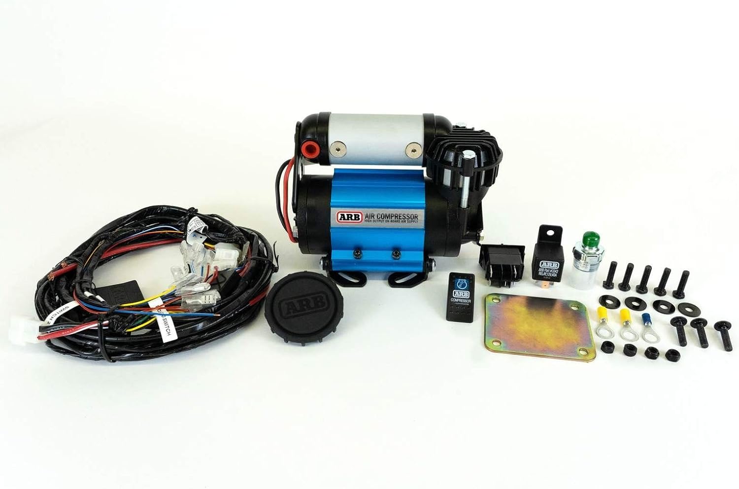 ARB Inflation Kit Air Compressor and Orange Air Hose Pump Up Kit with Quick Fitting Bundle On Board System, CKMA12 and 171302 Part Numbers in a New Air Systems Printed Box (Compressor & Inflation Kit)