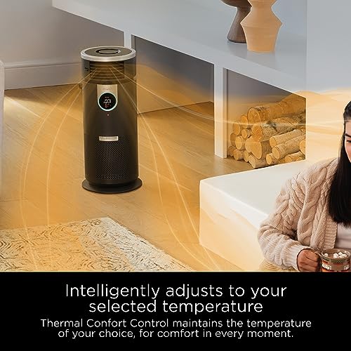 Shark 3 in 1 Air Purifiers for Home, Bedroom, or Office with HEPA Filter, Small Space Heater and Fan Combo, Covers up to 500 Sq Ft, Clean Sense Technology