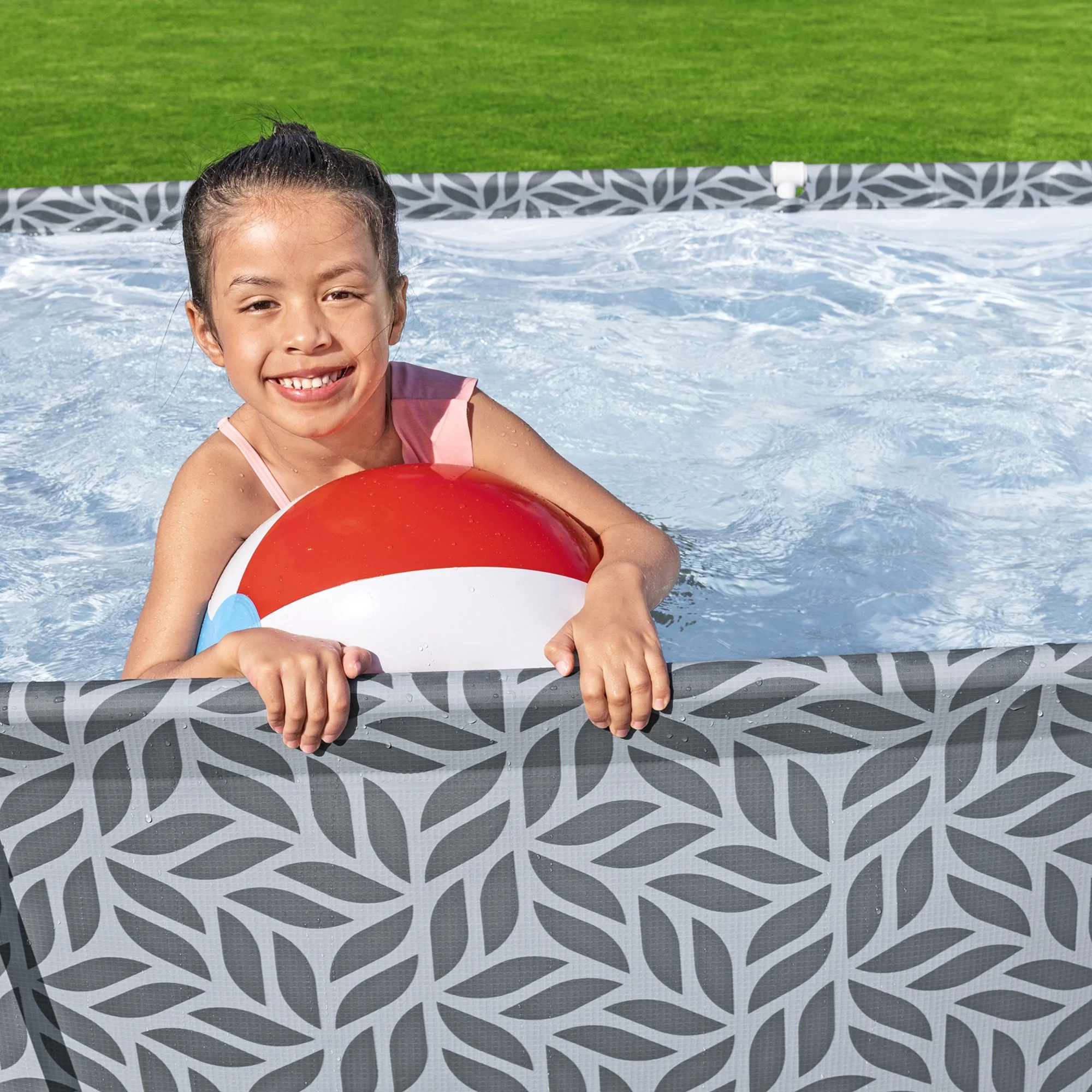Bestway Steel Pro 9.8'x6.6'x26 Rectangular Above Ground Swimming Pool Set