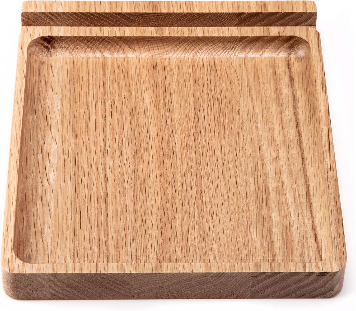 Wooden Valet Tray for Men - Luxurious Catchall Tray, Premium Craftsmanship, Beautiful EDC Tray Organizer Pack of 2