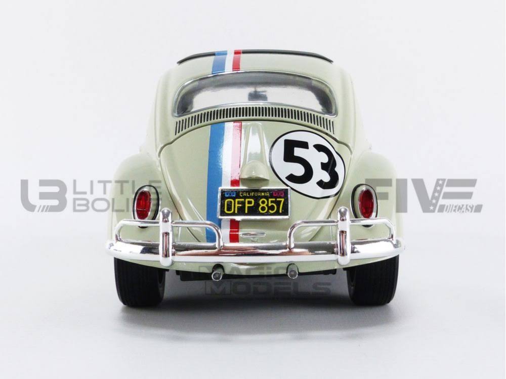 #BCJ94 Hot Wheels Elite Herbie, The Love Bug 1/18 Scale Die Cast Car