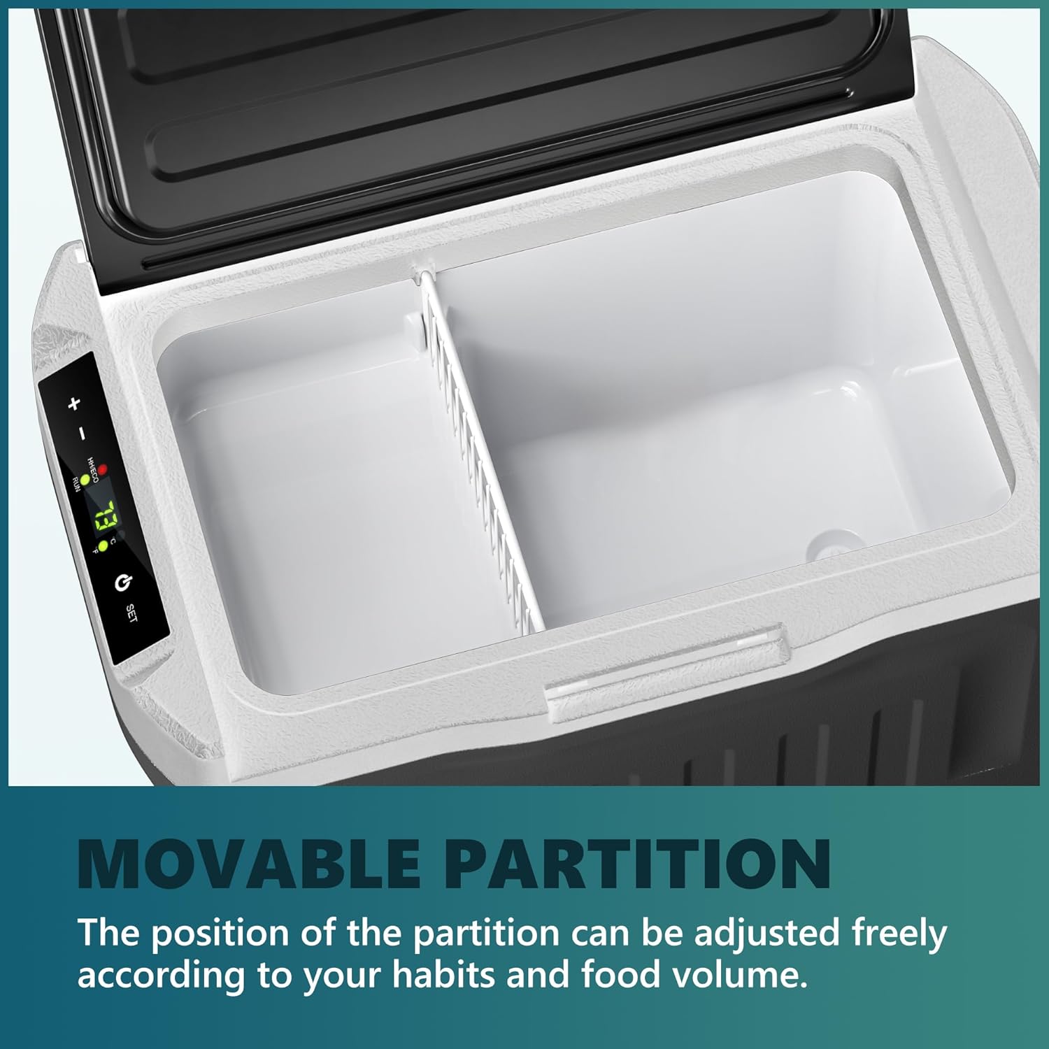 EUHOMY 12 Volt Refrigerator, 12V Car Fridge 22QT(21L) Portable Freezer(-4℉~68℉), Compressor Electric Cooler with 12/24V DC & 110-240V AC, Compressor Electric Cooler for Camping, Travel, Truck