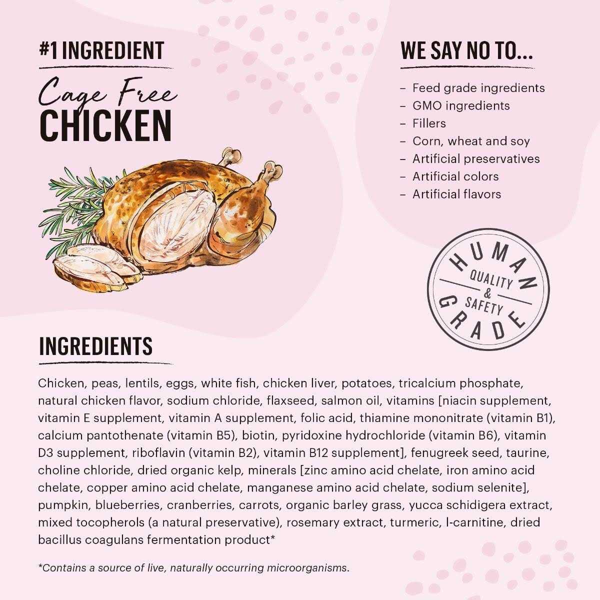 The Honest Kitchen Grain-Free Chicken Fish Whole Food Clusters Dry Cat Food - Pet Supplies online store