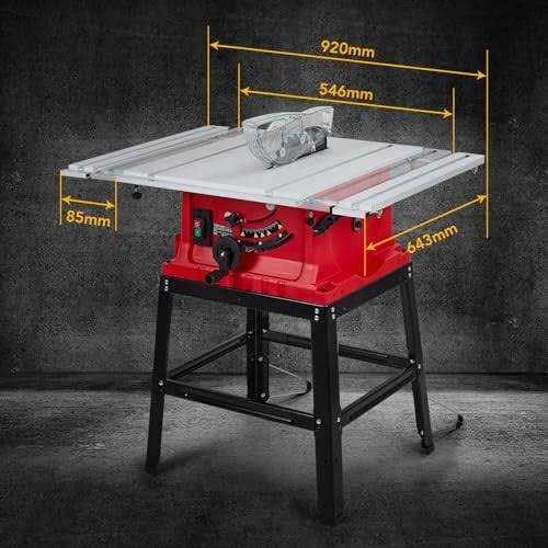Table Saw 10 Inch 15A Multifunctional Jobside Table Saw with Stand &amp; Push Stick - Shop Hardware Tools Online Store