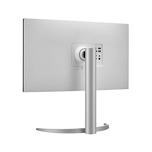 LG 27UP650-W 27” UHD Ultrafine IPS Monitor with VESA DisplayHDR 400 with DCI-P3 95% Color Gamut, 3-Side Virtually Borderless Display - Height/Pivot/Tilt Adjustable Stand - Silver