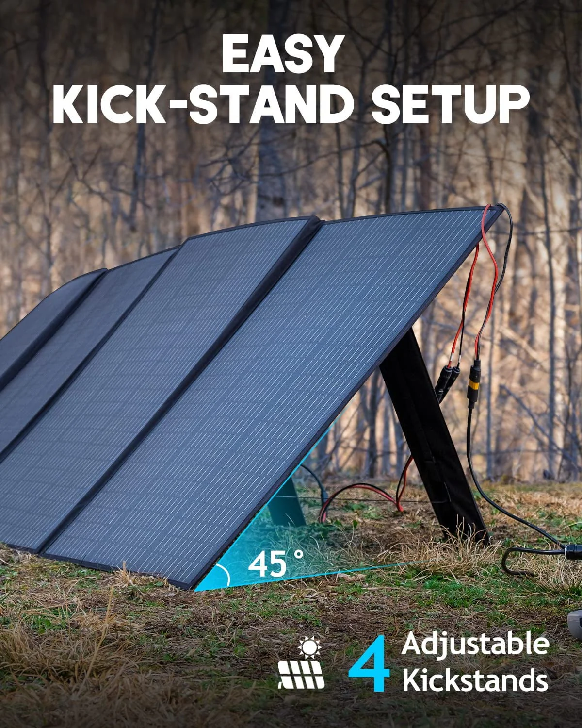 Bluetti Solar Generator AC200P, With 1pcs 350W Solar Panel, 2000Wh Portable Power Station, 2000W AC Output For Home Backup, Road Trip, Off Grid