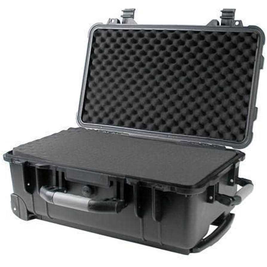 22 Rolling Weatherproof Equipment Case with Telescopic handle made of Polypropylene Plastic - Shop Hardware Tools Online Store