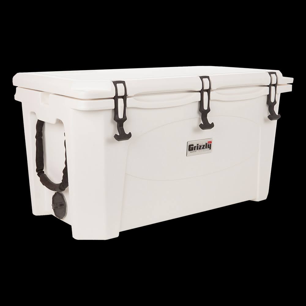 Grizzly Coolers G75W 75-Quart Rotomolded Cooler - White