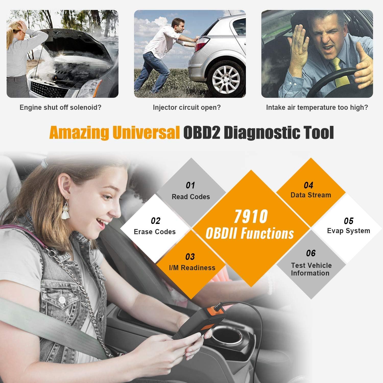 AUTOPHIX Diagnostic Scanner Tool for BMW Enhanced 7910 Full-System OBD2 Scanner Auto Fault Code Reader with Battery Registration for All BMW After 1998 [Upgrade Version]