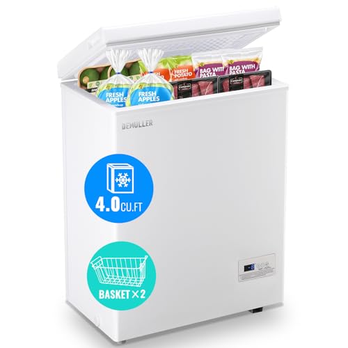 DEMULLER Chest Freezer - Electronic Control -12℉ to 50℉- 2 Removable Baskets