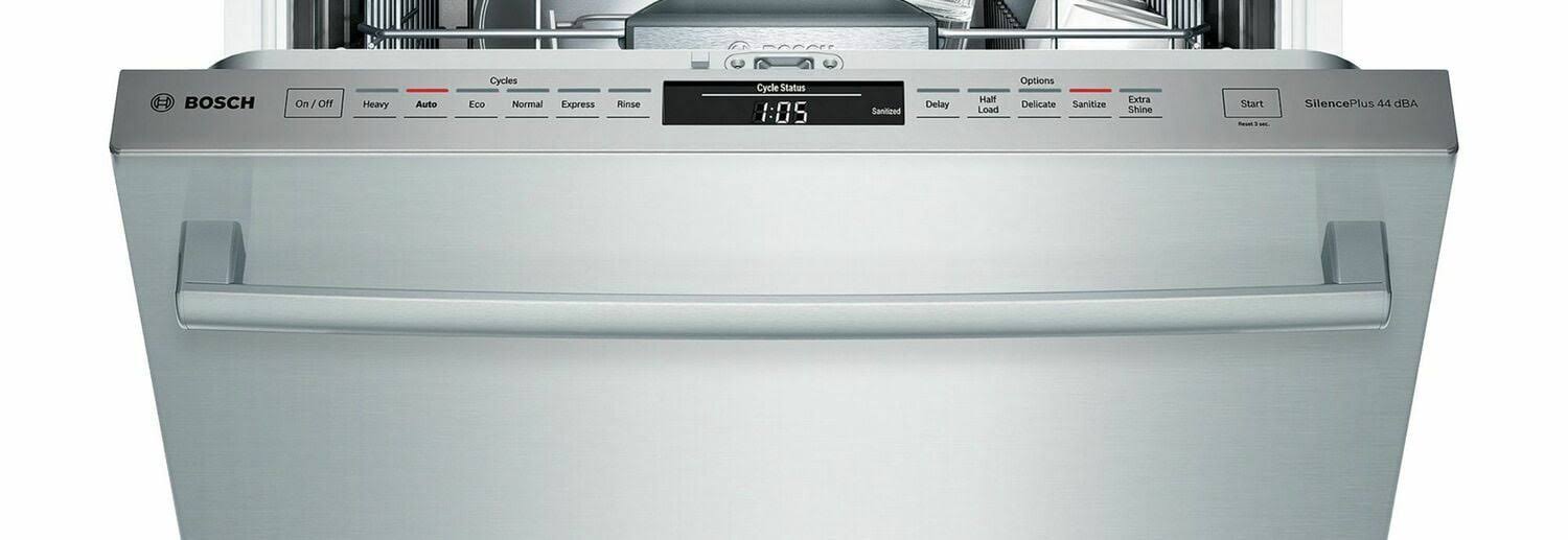 Shx68t55uc Bosch 800 Series Bar Handle Built-in Dishwasher Stainless