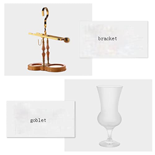 TEMKIN Cafetera Belgium Luxury Royal Family Balance Syphon Coffee Maker Siphon Brewer Elegant Design Retro Style with U handle Glass Siphon Pot for Coffee or Tea Teapots