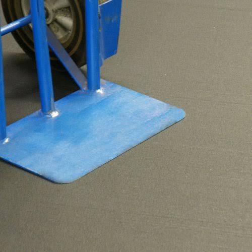 Rubber Cal Recycled Floor Mat, Black, 1/4-Inch x 4 x 8-Feet