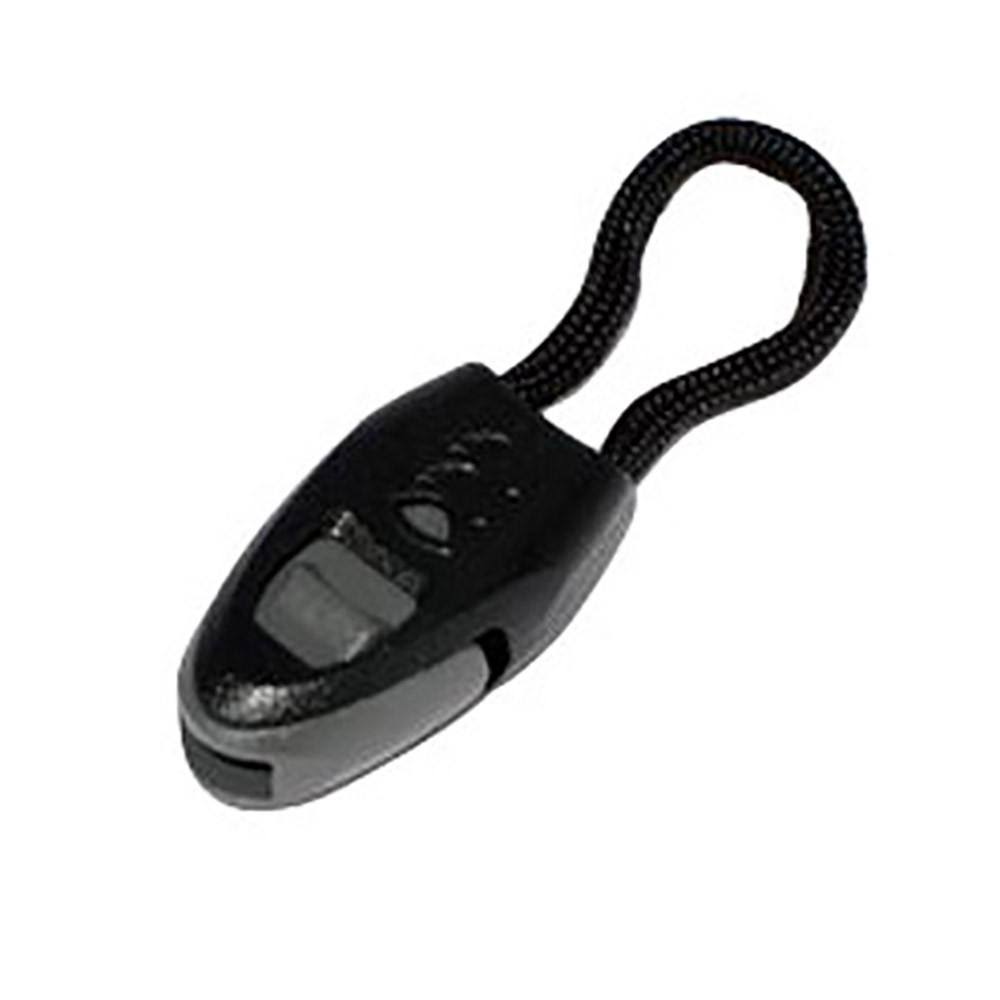 Ravenox Aerowave Whistle Zipper Pull | Cord End for Zipper Pull Black / 100 Pack
