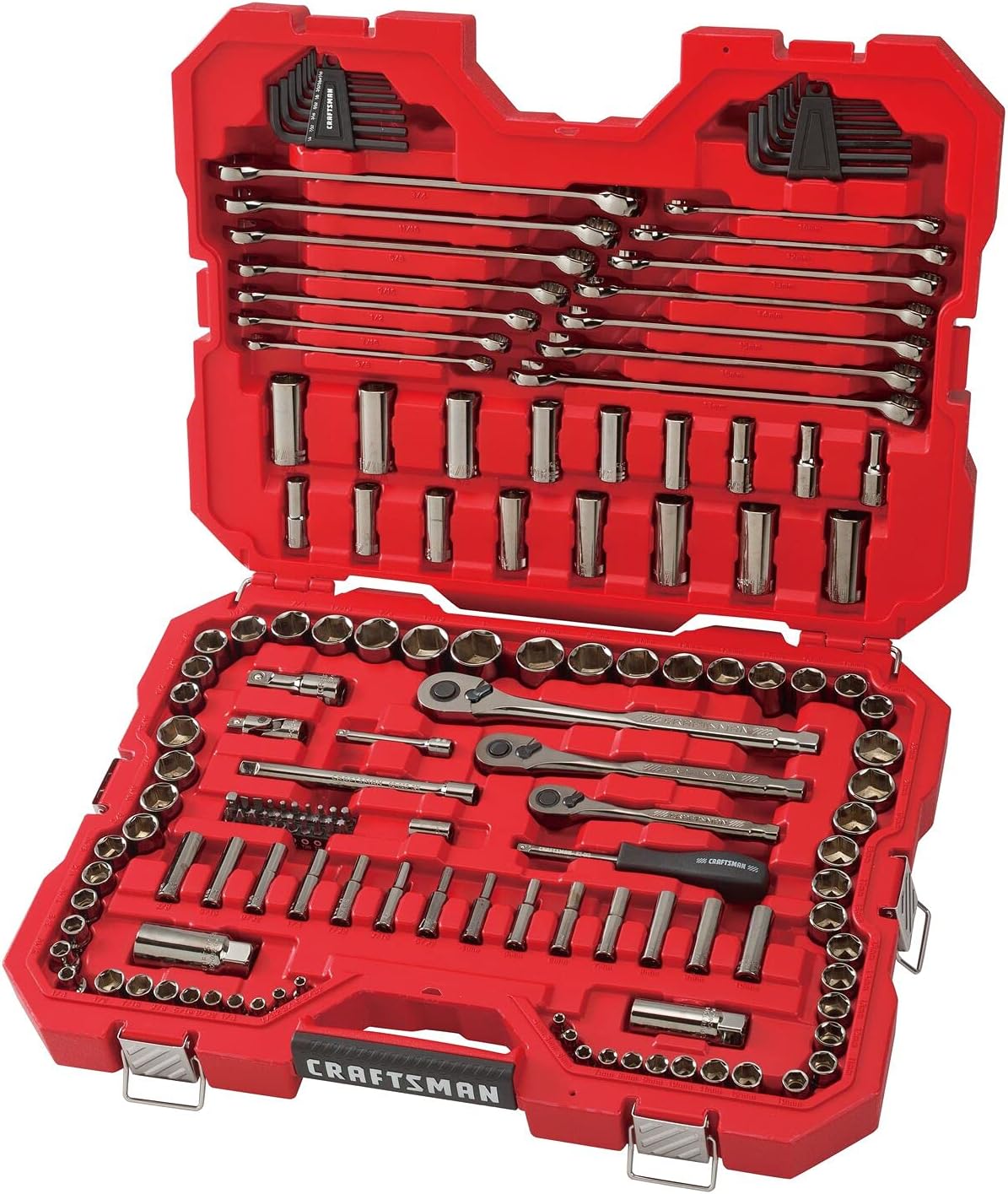 Craftsman 121 Piece SAE and Metric Chrome Mechanic Tool Set
