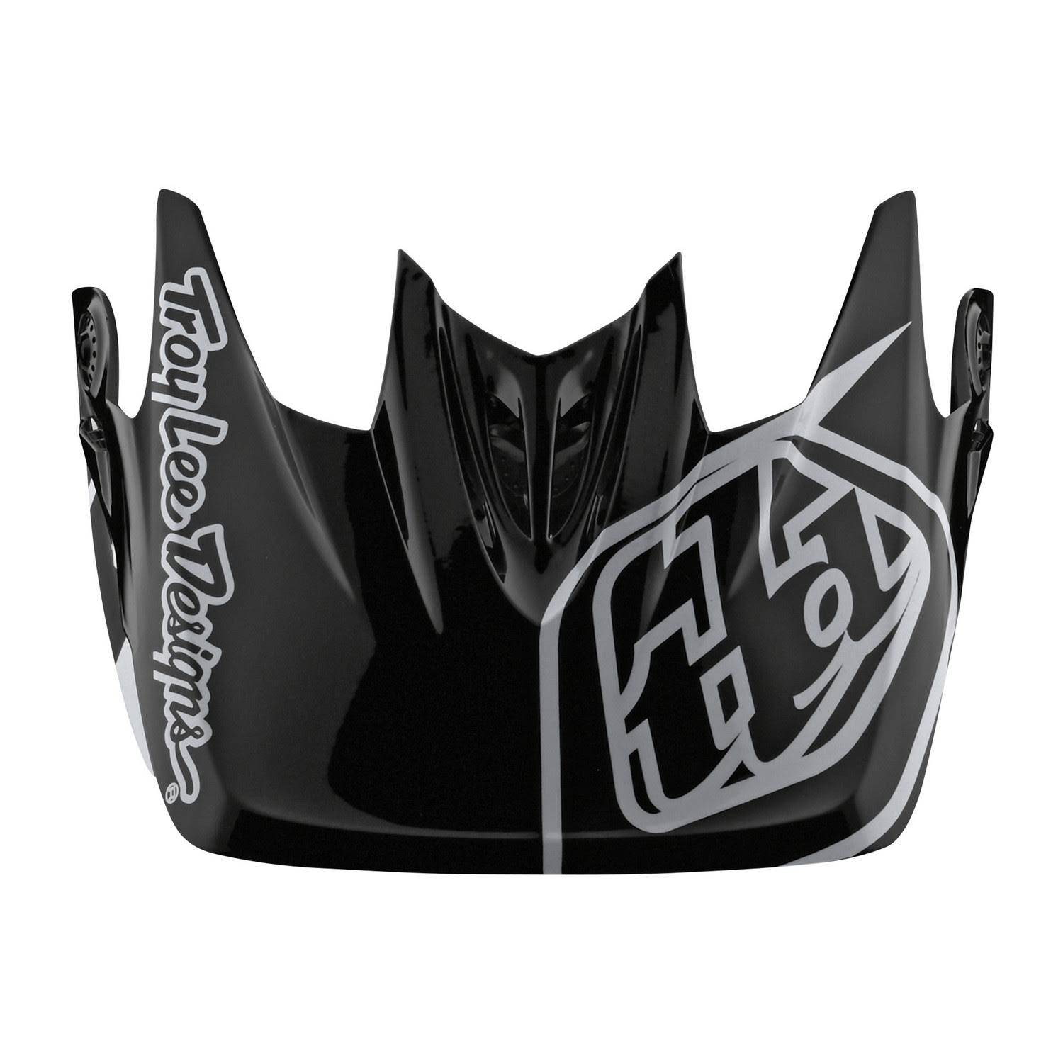 Troy Lee Designs D3 Fiberlite Raceshop Helmet - XL - White-Black
